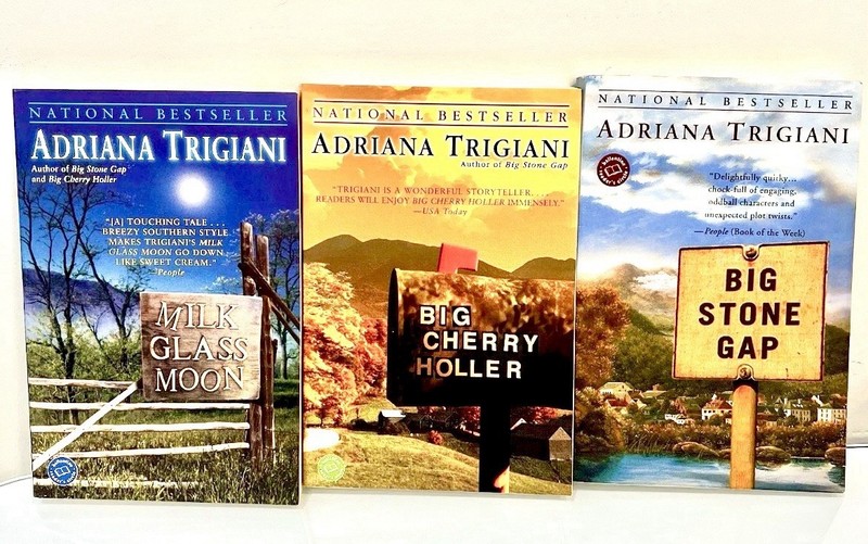 Adriana Trigiani Book Lot Big Stone Gap Cherry Holler Milk Glass Moon Paperback