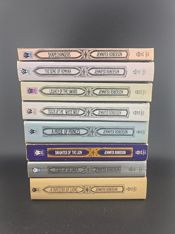 Jennifer Roberson Tiger & Del Series Lot 8 PB VG Sword Fantasy Complete…