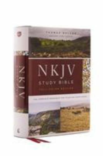 NKJV Study Bible, Hardcover, Burgundy, Full-Color, Comfort Print: The Complete R
