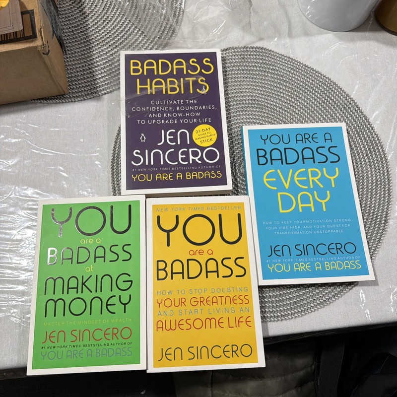 Lot Of 3 JEN SINCERO Books YOU ARE A BADASS SERIES – Habits Money Making
