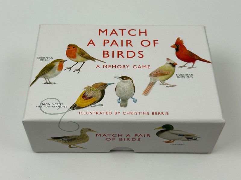 Match a Pair of Birds Memory Game Christine Berrie Illustrated Art Ornithology