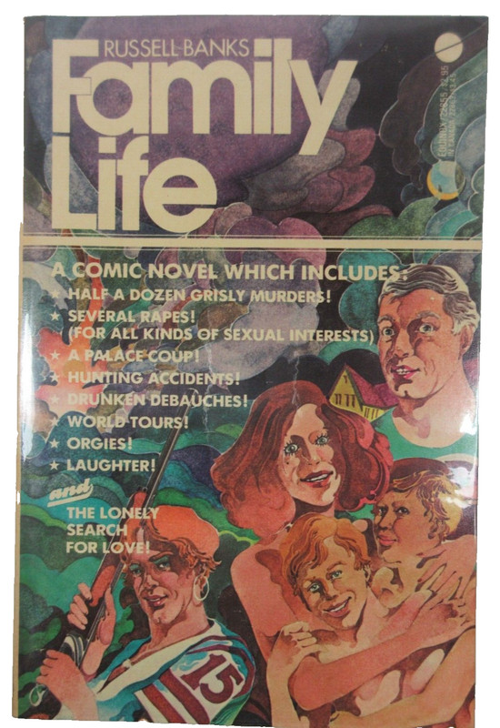 SIGNED by Russell Banks “Family Life” 1975 1st Printing ED Comic Novel SC