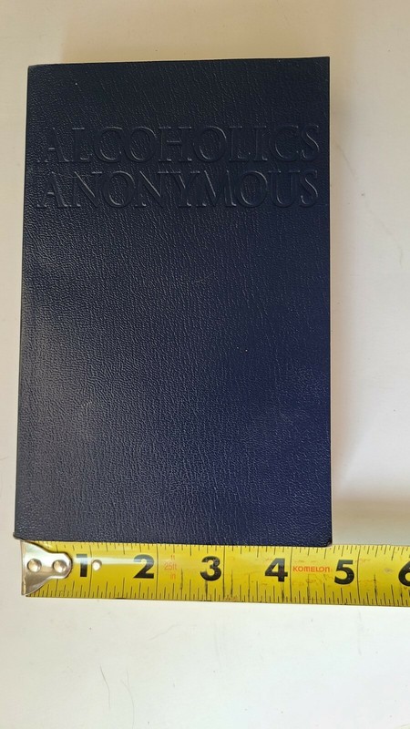 Alcoholics Anonymous 4TH EDITION BIG BOOK Blue Soft Cover Small 4.5 in x 7 in