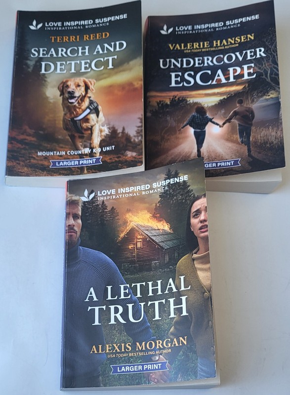 3 NOV 2024 LOVE INSPIRED SUSPENSE CHRISTIAN ROMANCES #1 75TH ANN LARGER PRINT *