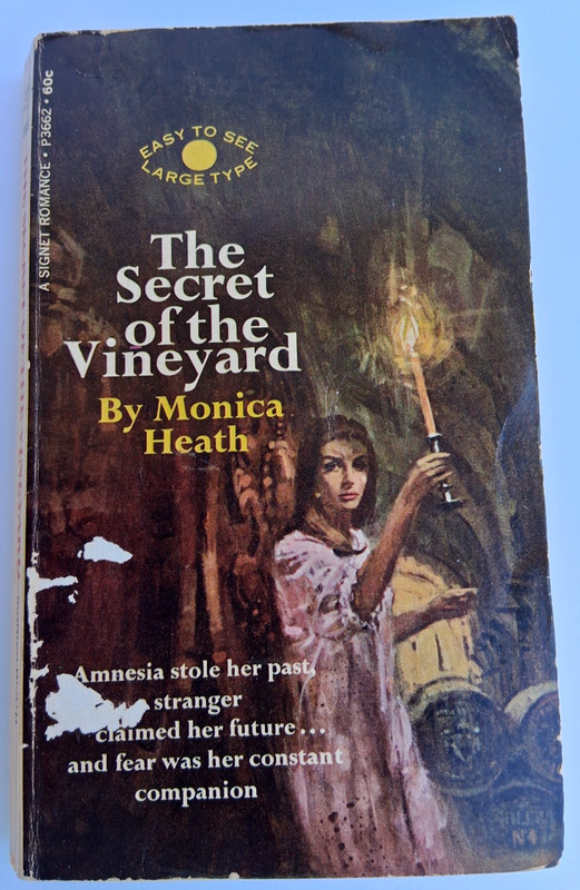 VTG Easy to Read New American Library THE SECRET OF THE VINEYARD Monica Heath