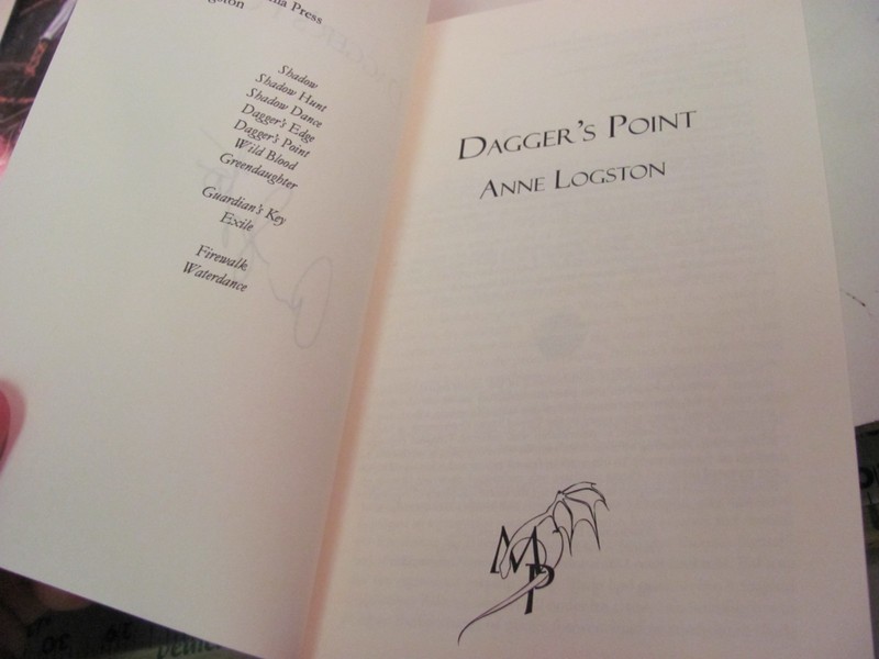"Dagger's Point" written by Anne Logston - Autographed gallery