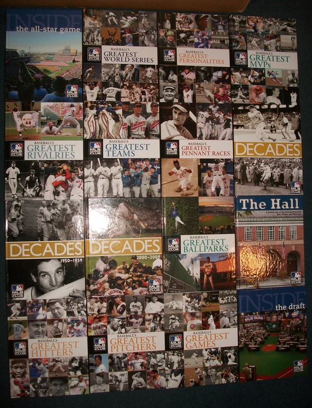 16 lot hardcover MLB Insiders Club series 2008-12 partial set unused baseball WS