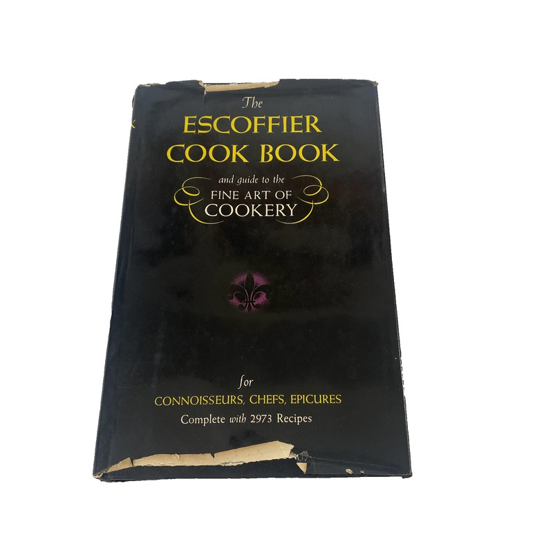 Vintage Escoffier Cook Book Fine Art Of Cookery 2973 Recipes Hardcover 1969