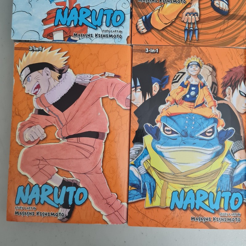 Naruto 3-in-1 Vols 1-15 Lot Of 5 Masashi Kishimoto VIZ Orange Shonen Jump gallery