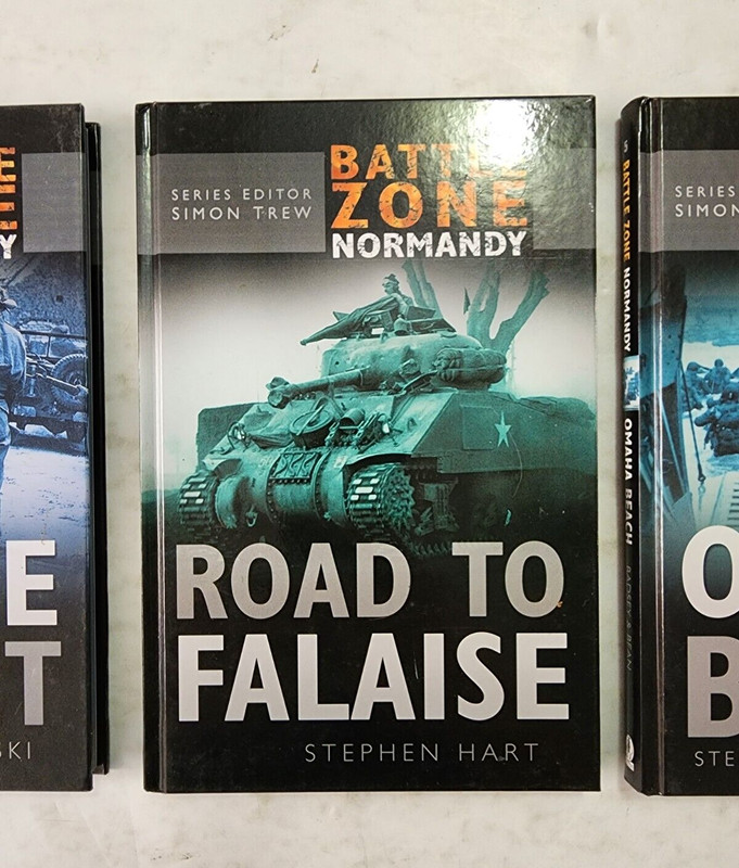 Lot of 3 Battle Zone Normandy book series Sutton Publishing books 5, 13 & 14 gallery