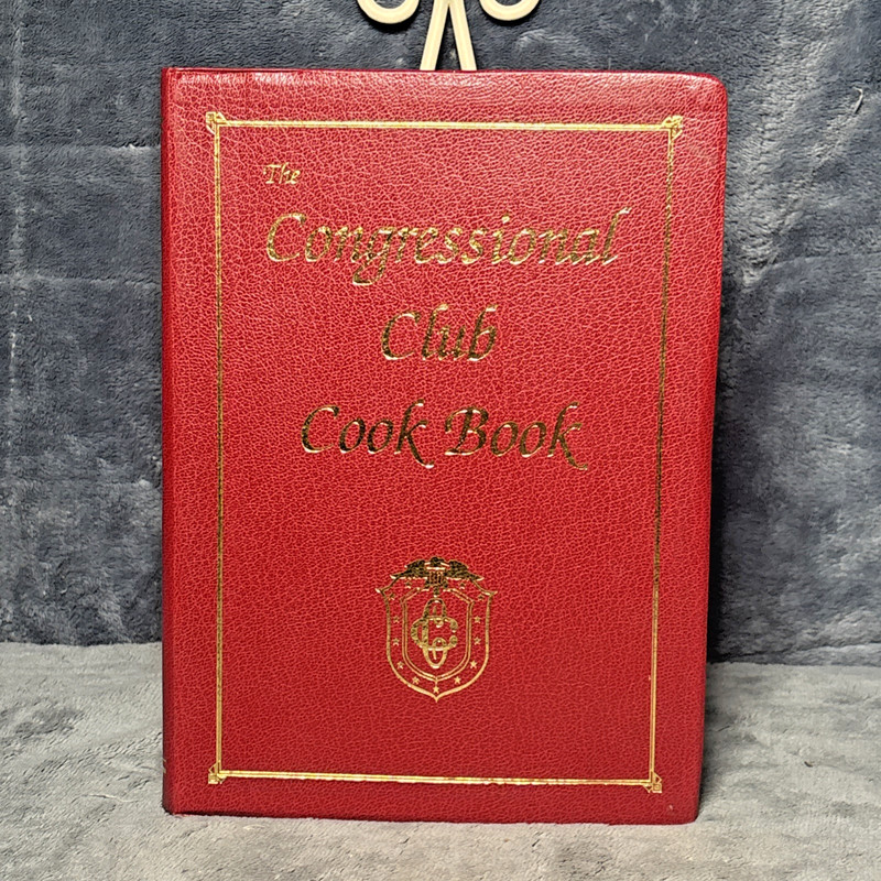 The Congressional Club Cook Book 1993 Red Faux Leather Cookbook 950 Pages