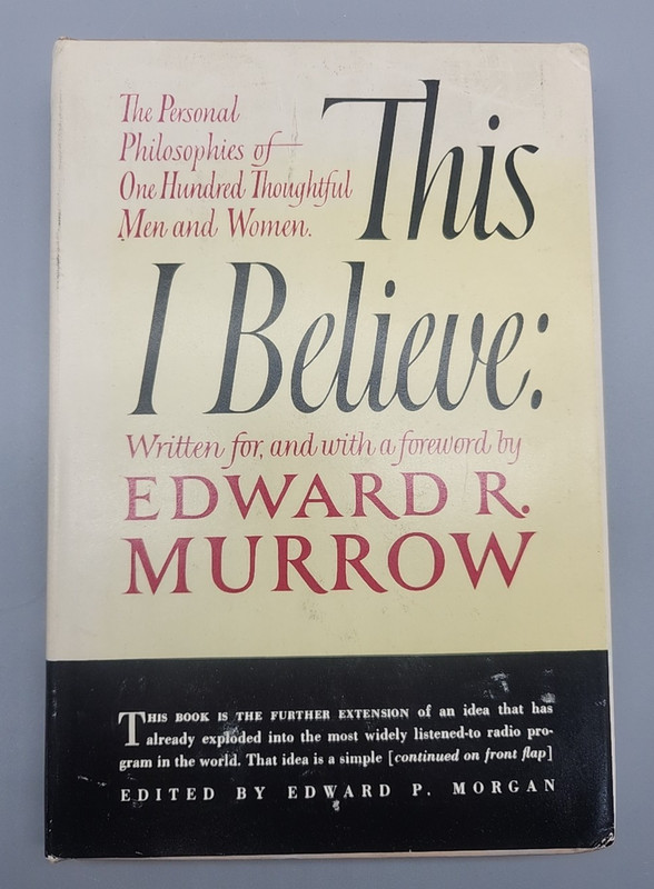 Edward R. Murrow’s This I Believe Hardcover 1952 Special Sears Club Edition