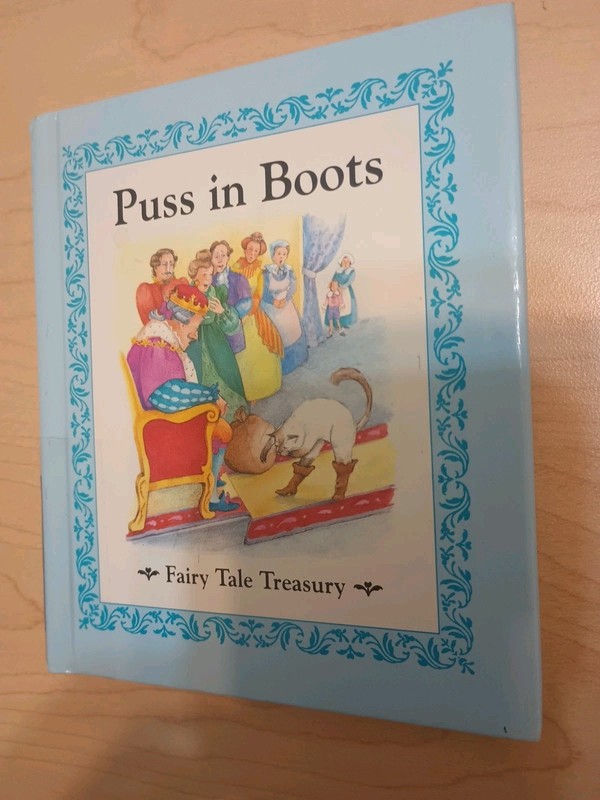 1998 Puss In Boots Fairy Tale Treasury Hardcover 5 3/4″ Tall