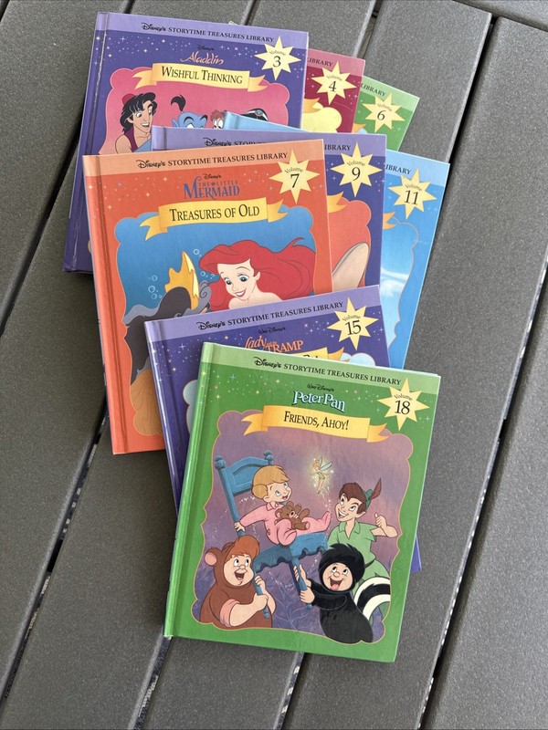 Disney's Storytime Treasures Library Volumes 3,4,6,7,9,11,15,18 Titles In Pics gallery