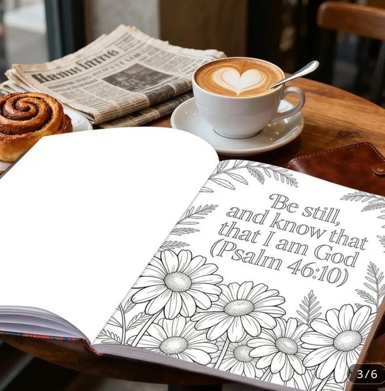 7.87X7.87 Inch 24-Page Single-Sided Print The Bible Coloring Book gallery