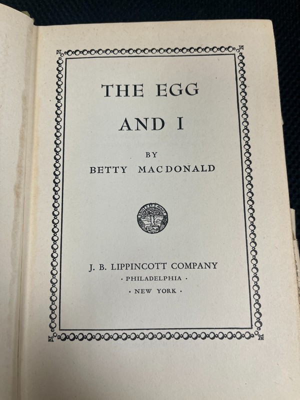 The Egg and I 1945 Hardcover Betty MacDonald gallery