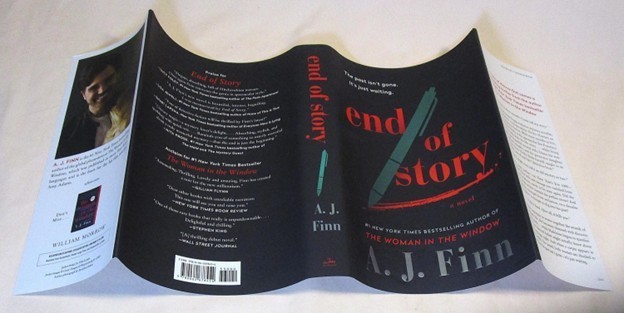SIGNED End of Story by A.J. Finn FIRST EDITION WITH PAW STAMP New gallery