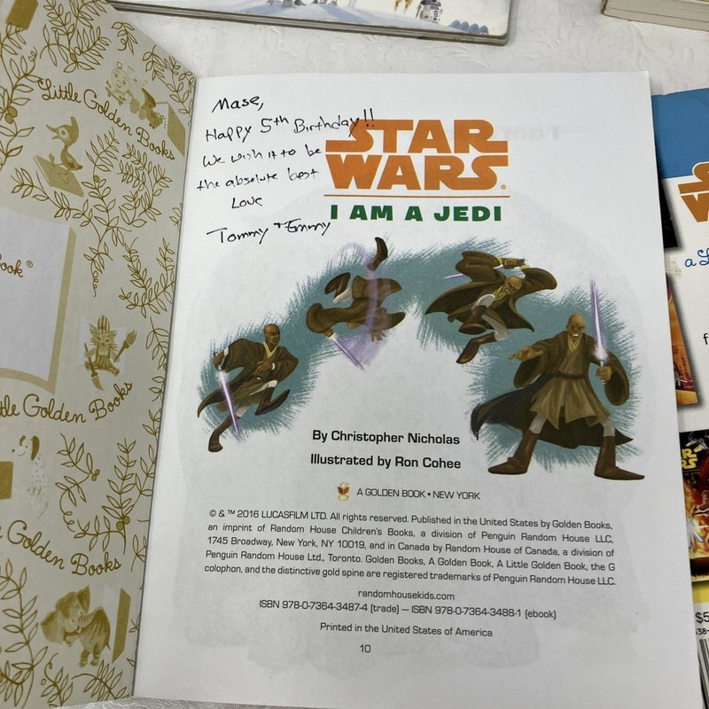 Star Wars Kids Mixed Book Series Lot Mixed Little Golden LEGO Last Of Jedi + gallery