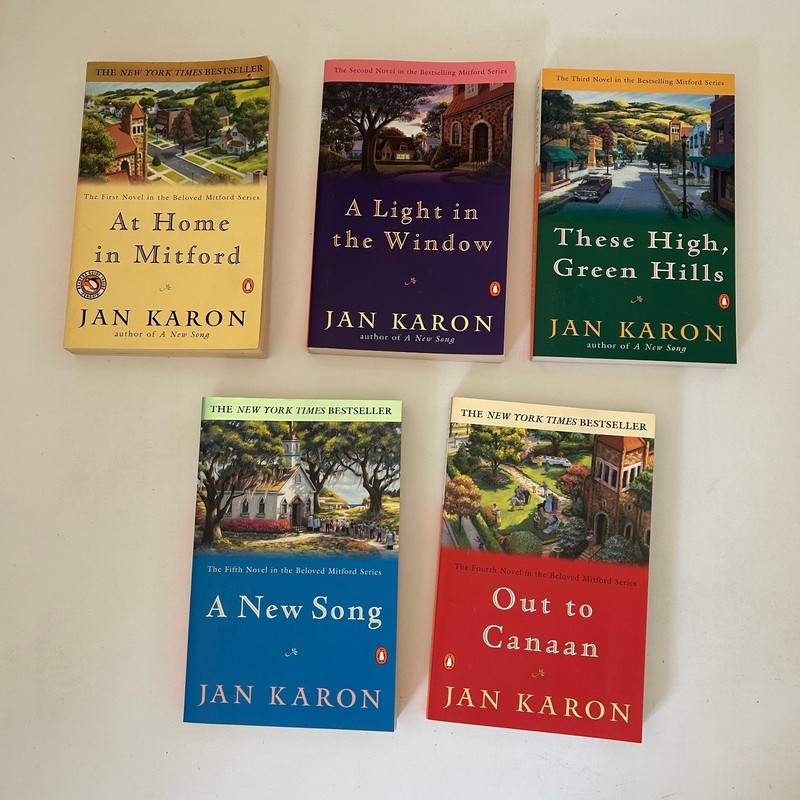 Jan Karon The Mitford Years Box Set of 5 Trade PB Books At Home Light Hills Etc gallery