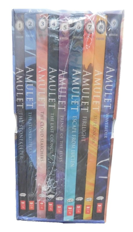 Amulet Graphic Novel Set by Scholastic, 1- 9 Book Box Set, Fantasy Adventure gallery