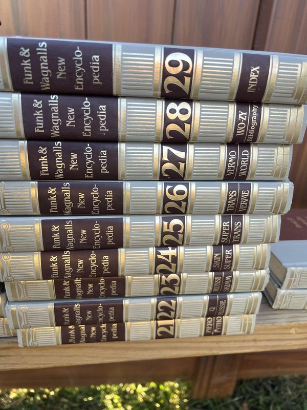 Vintage Funk & Wagnalls New Encyclopedia Vol 1-29 Index + Atlas, Yearbook gallery