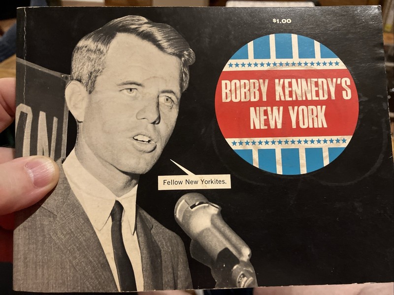 BOBBY KENNEDY’S NEW YORK, Softcover, each page was like a postcard! 1964 Satire!
