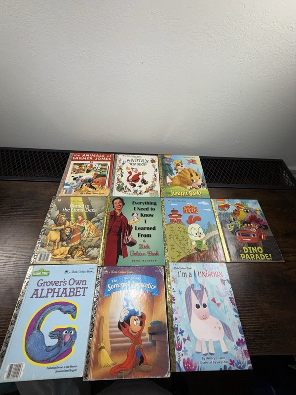 Lot of 11 A Little Golden Vintage Walt Disney Classic Kids Books MIX UNSORTED
