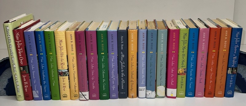 Lot of 23 MISS JULIA Cozy Mystery books by Ann B. Ross. 22HC/DJs + 1 No DJ 1sign
