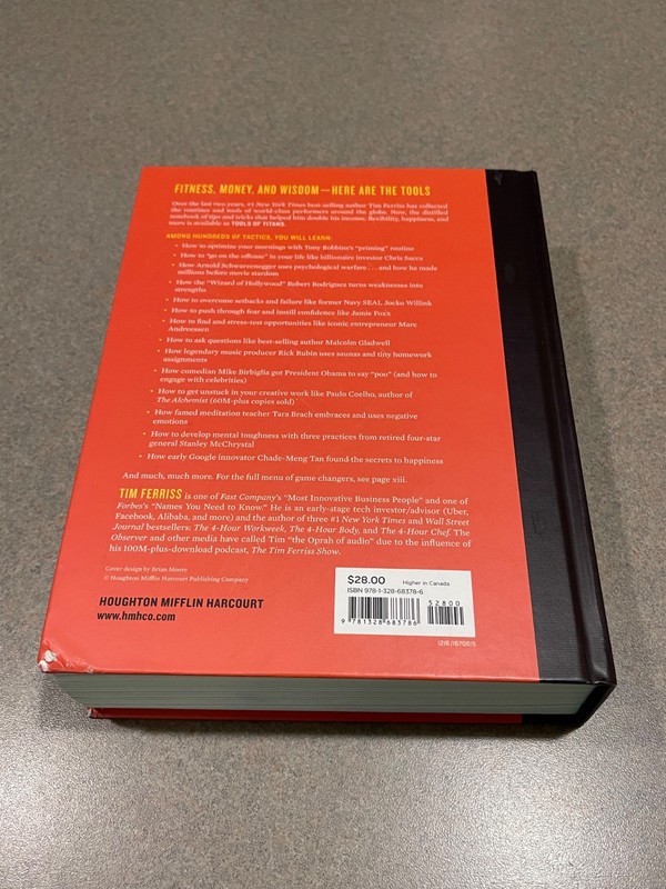 Tools of Titans by Tim Ferriss (First Edition, 4th Printing Hardcover) gallery