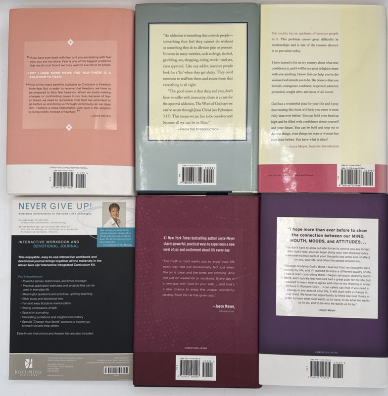 19 Books by Joyce Meyer, 14 Hardcover & 5 Paperback, B142 gallery