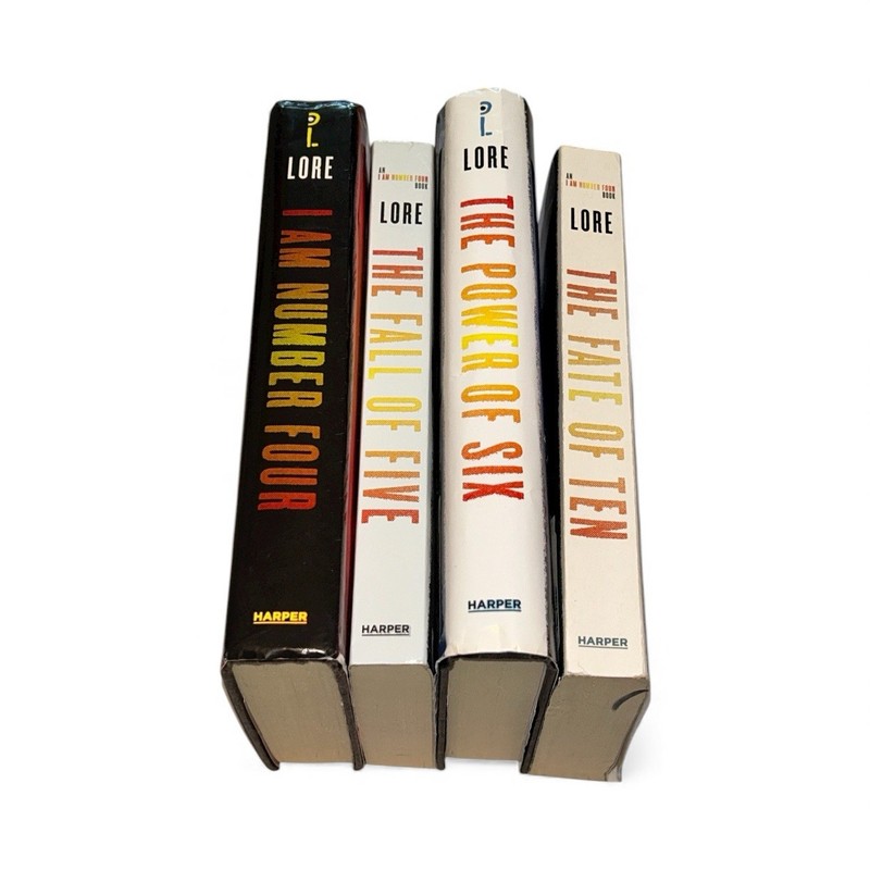 Set of 4 Lorien Legacies I Am Number Four Series Books Pittacus Lore 4 5 6 10