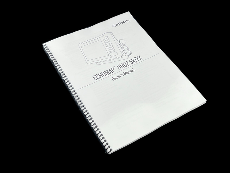 Garmin ECHOMAP UHD2 5x 7x Manual: 82 Pages – Full Color – Lays Flat – Guide