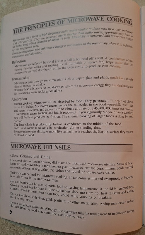 MICROWAVE COOKBOOK Vintage 1990s Unbranded. Basics, Tools, Recipes, Techniques gallery