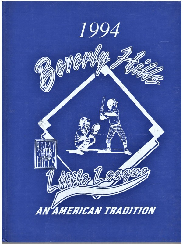 1994 Beverly Hills, CA Little League Book – Pictures & Names – Star Watching!