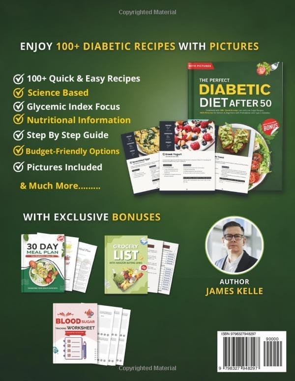 Diabetic Diet Cookbook: 100 Low Carb, Low Sugar Recipes for Seniors and Beginner gallery