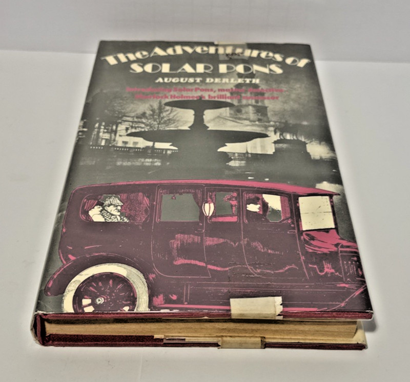 SHERLOCKIANA | 1ST UK ED HC DJ | The Adventures of SOLAR PONS by AUGUST DERLETH gallery