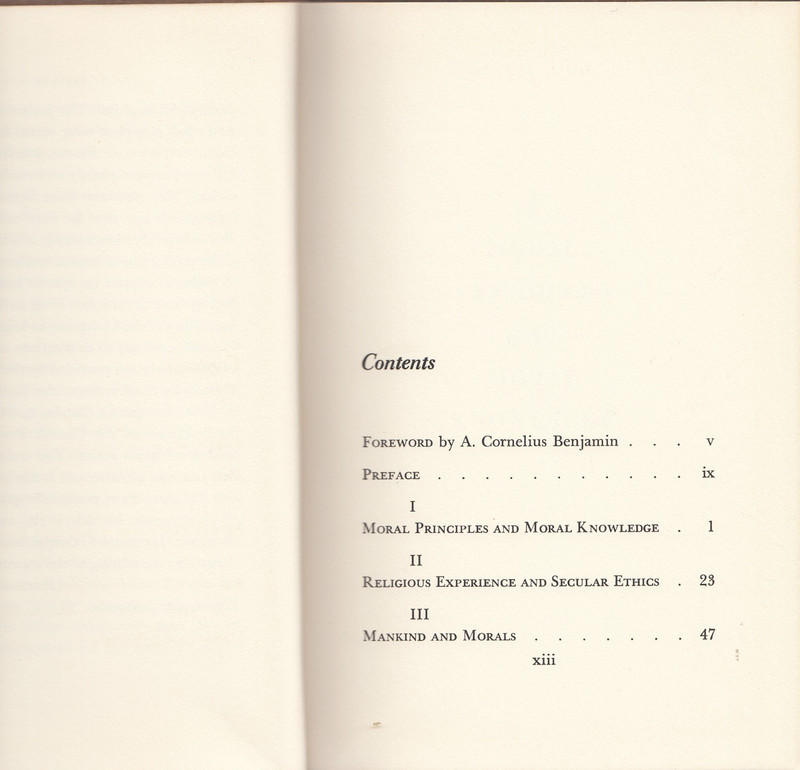 Morals for Mankind (HB, 1960, 82 pages) by Herbert Schneider gallery