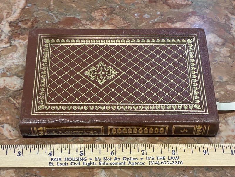 e. e. cummings Easton Press Poetry Book Leather Gold Fine Binding Poem Books gallery