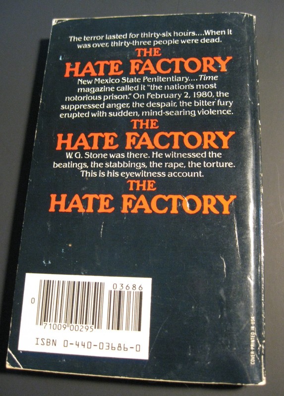 The Hate Factory by W. G. Stone (1982, Trade Paperback) gallery