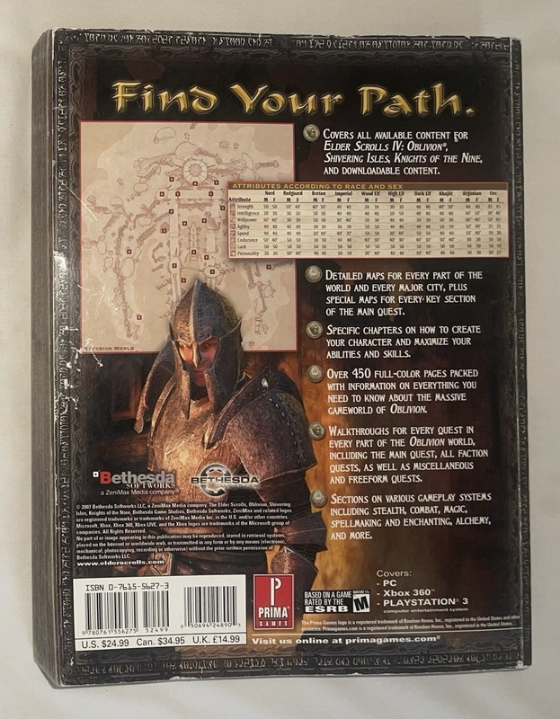 The Elder Scrolls IV Oblivion Game of the Year Edition Prima Guide All Platforms gallery