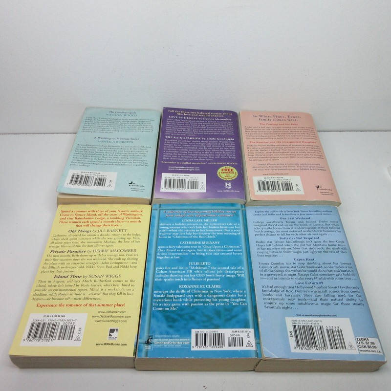 Lot of 10 2-in-1 Romance Paperback Books - Woods, Wiggs, Macomber gallery