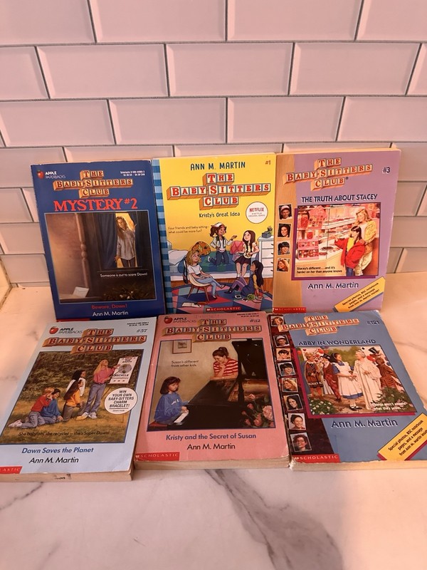 The Baby-Sitters Club Series Lot Of 6 Vintage Books by Ann M. Martin