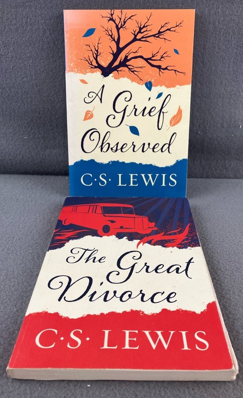 C. S. Lewis LOT: The Great Divorce AND A Grief Observed – 2 Paperback Books