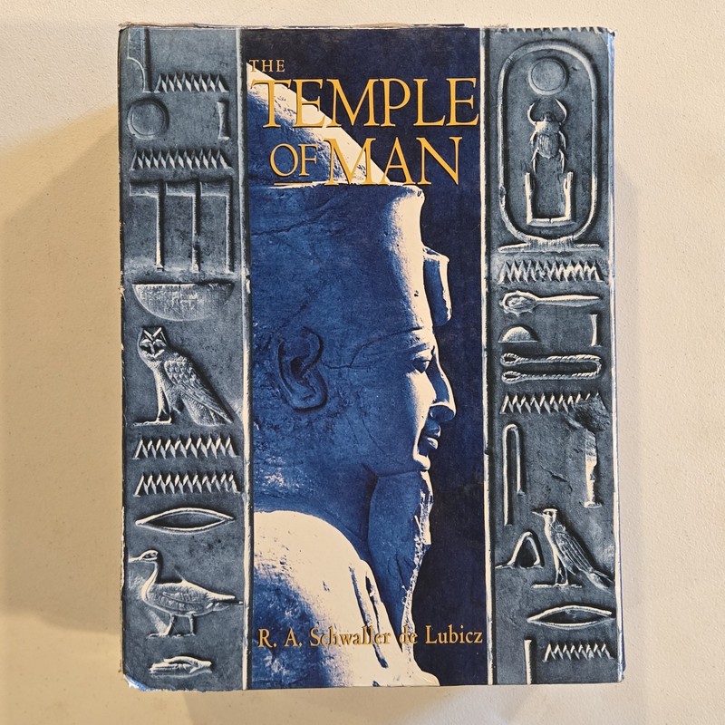 The Temple Of Man – R.A. Schwaller de Lubicz HARDCOVER BOOK SET – (DAMAGED CASE)