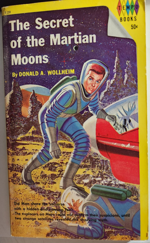 Donald A. Wollheim – The Secret of the Martian Moons 1963 – Tempo T-28 – VG+/EX