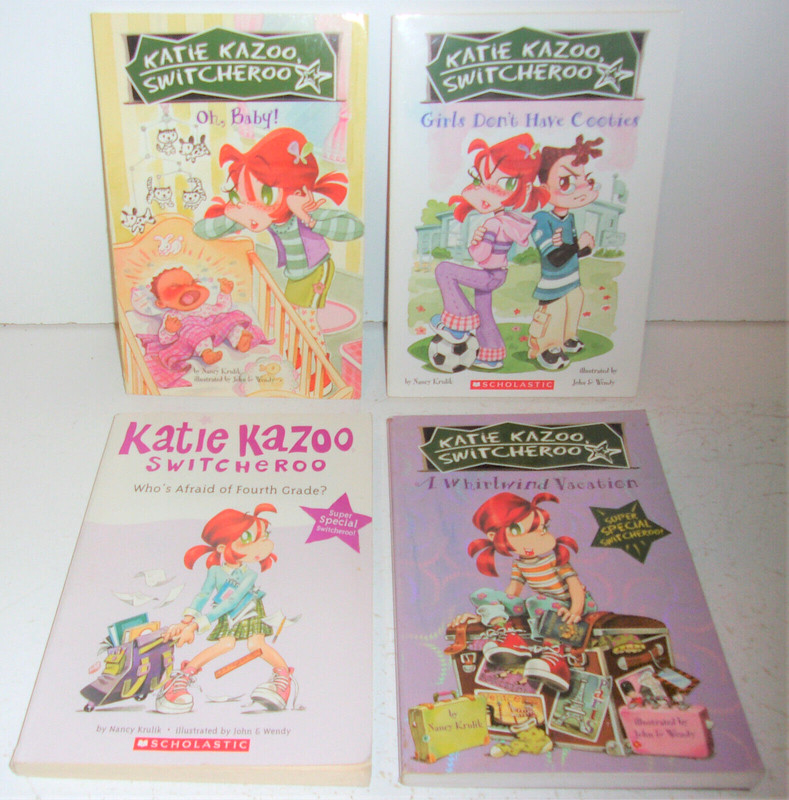 12 Katie Kazoo Switcheroo books in 8 volumes by Nancy Krulik book lot gallery