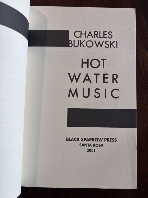 Charles Bukowski (5 Black Sparrow 1 Ecco book) Hot Water Music Post Office Women gallery