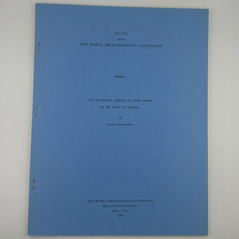 Notes Of The New World Archaeological Foundation Provo 1-6 Archaeology Research gallery