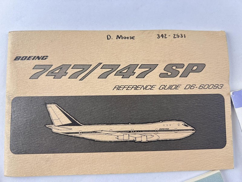 Vintage Boeing 747 747SP 767-200 Reference Guides Technical Manual Lot Tube gallery