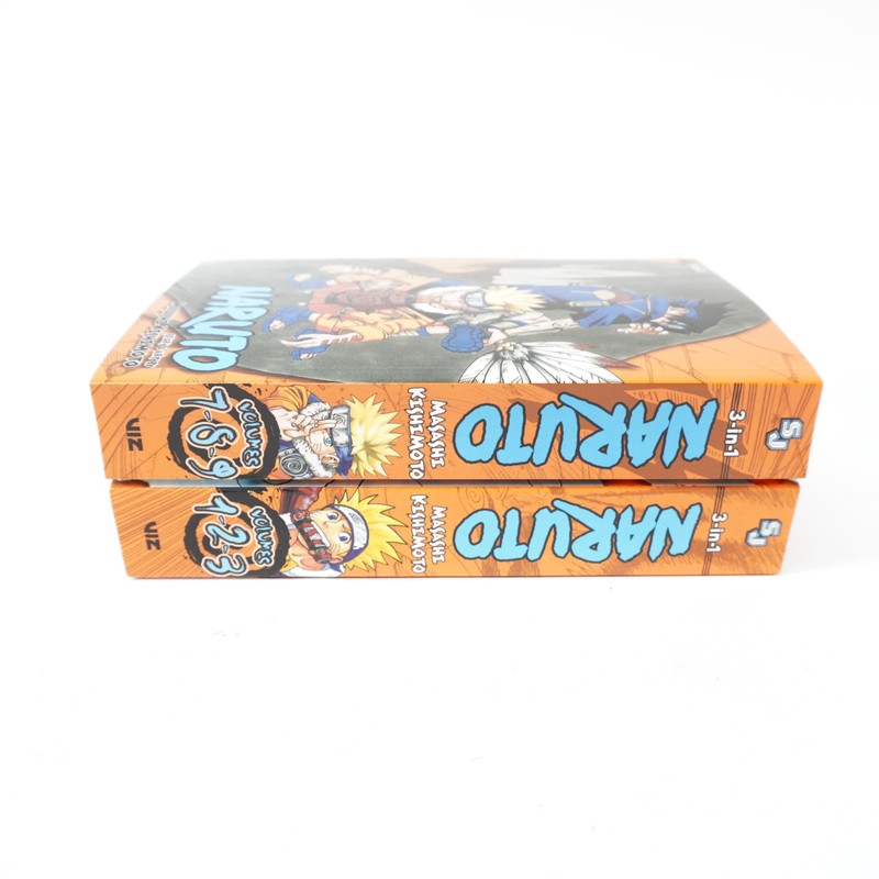 Naruto 3 in 1 book set Volumes 1 2 3 7 8 9 gallery